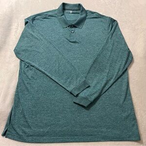 Saddlebred Teal Long Sleeve Polo Shirt